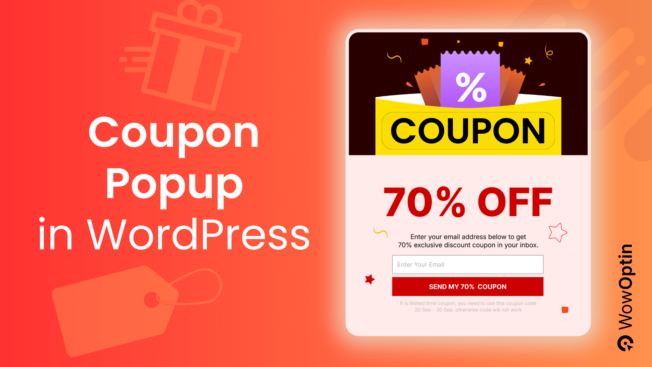 How to Create a Coupon Popup in WordPress (Quick Setup) - WowOptin