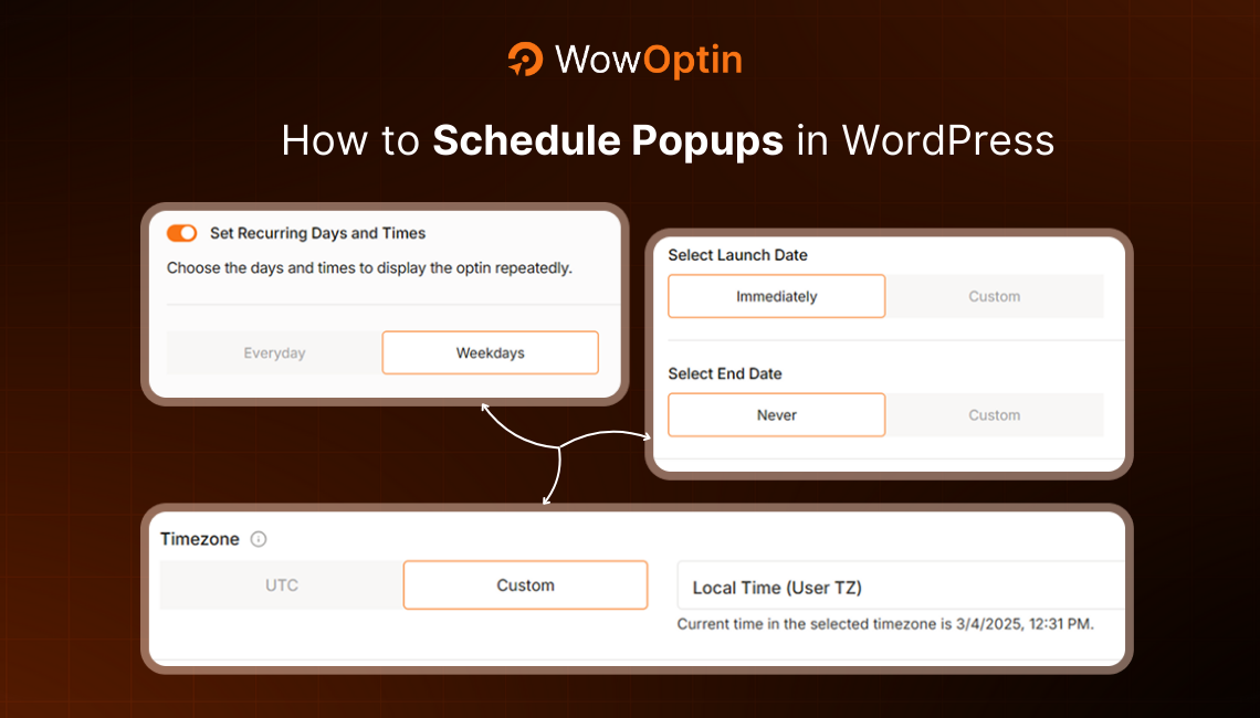 How to schedule popups in WordPress
