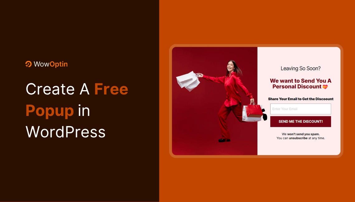 Create A Free Popup in WordPress