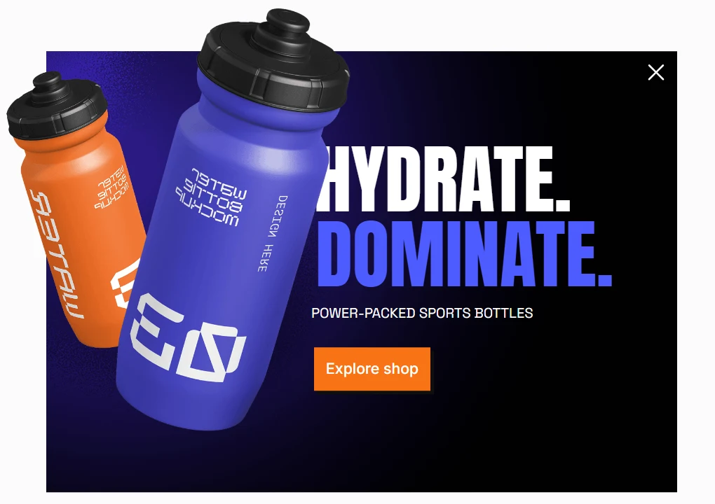 Orange CTA Button AB testing for Popups