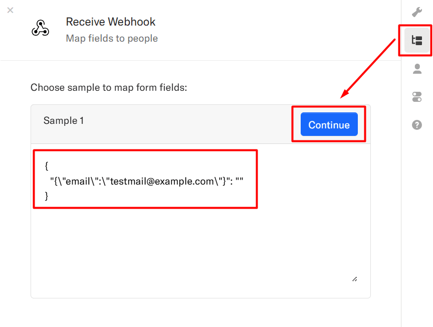 Map fields in Encharge with the data generated from WowOptin