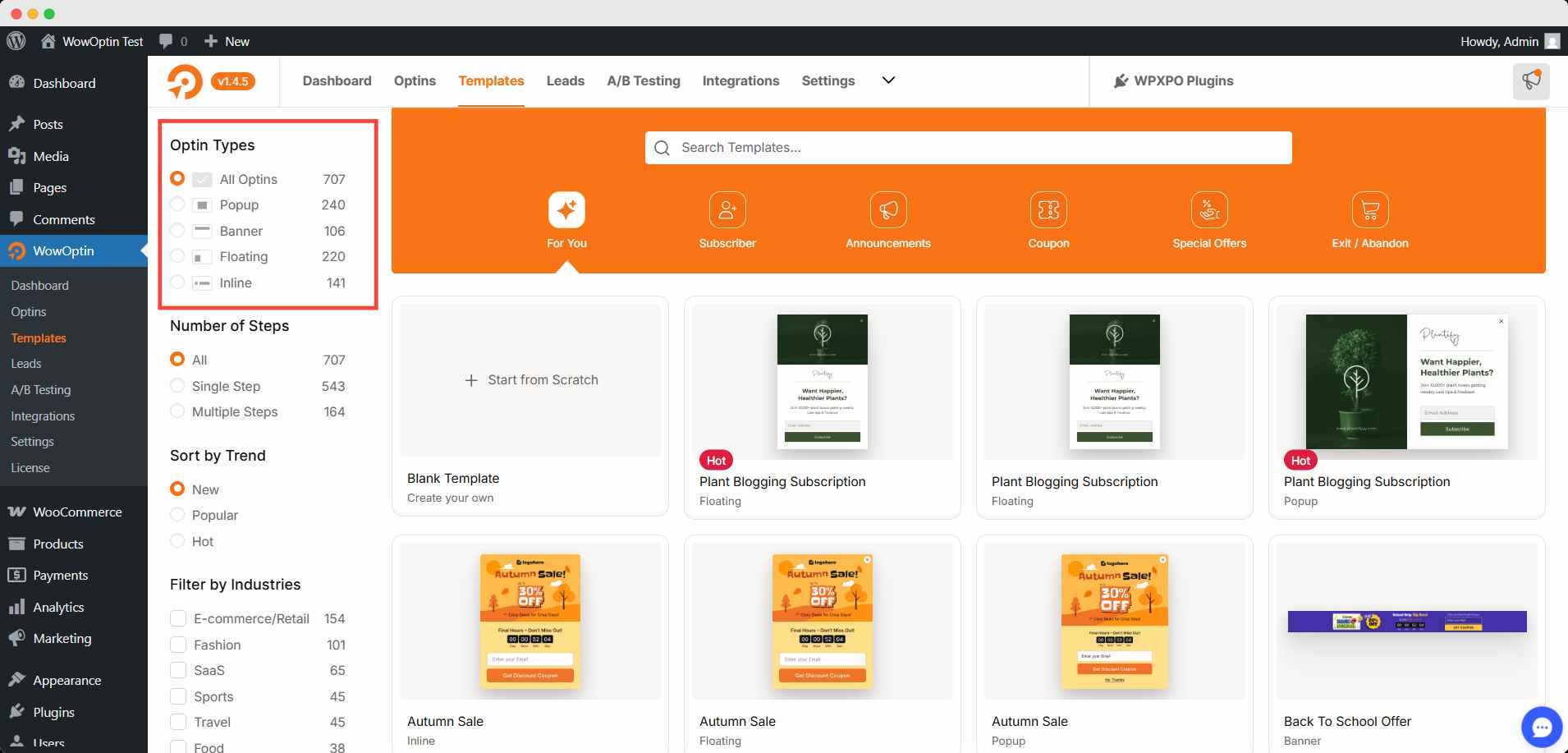 Extensive Template Library