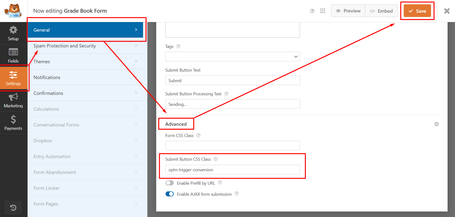 Adding WowOptin conversion tracking class to the WPForms