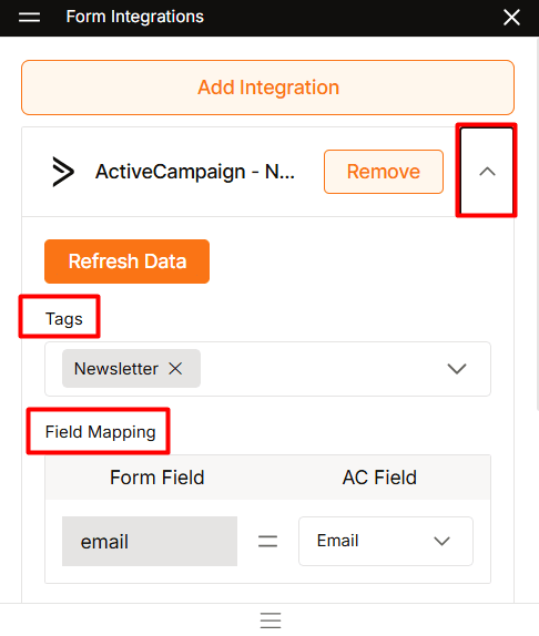 Configuring ActiveCampaign Settings